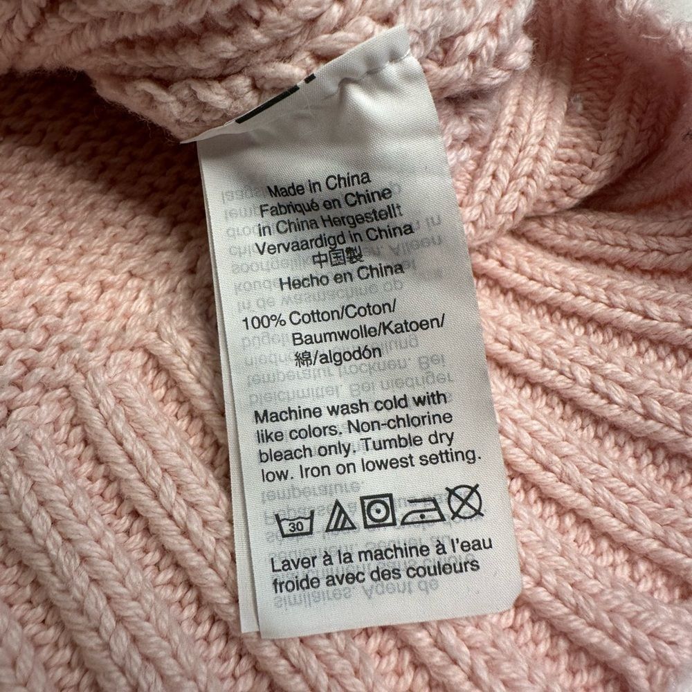 J.Crew Always Rollneck Sweater Pink Women’s Classic 100% Cotton Knit Pullover M - Picture 10 of 11